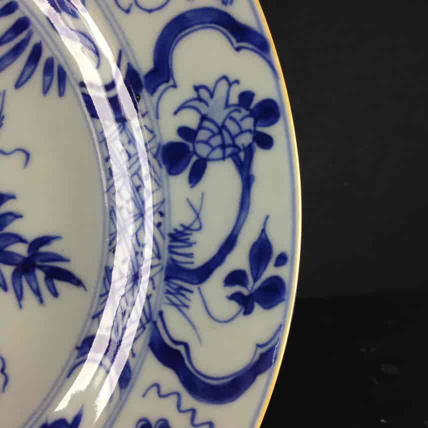 Chinese export plate, squirrel & grapes pattern, c. 1750 -2685