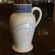 English pearlware mug, imitation of German saltglaze, c. 1780 -0
