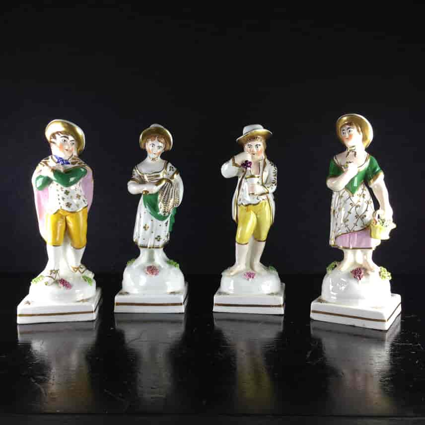 Staffordshire porcelain 4 seasons, possibly Lloyd of Shelton, C. 1835 -3155