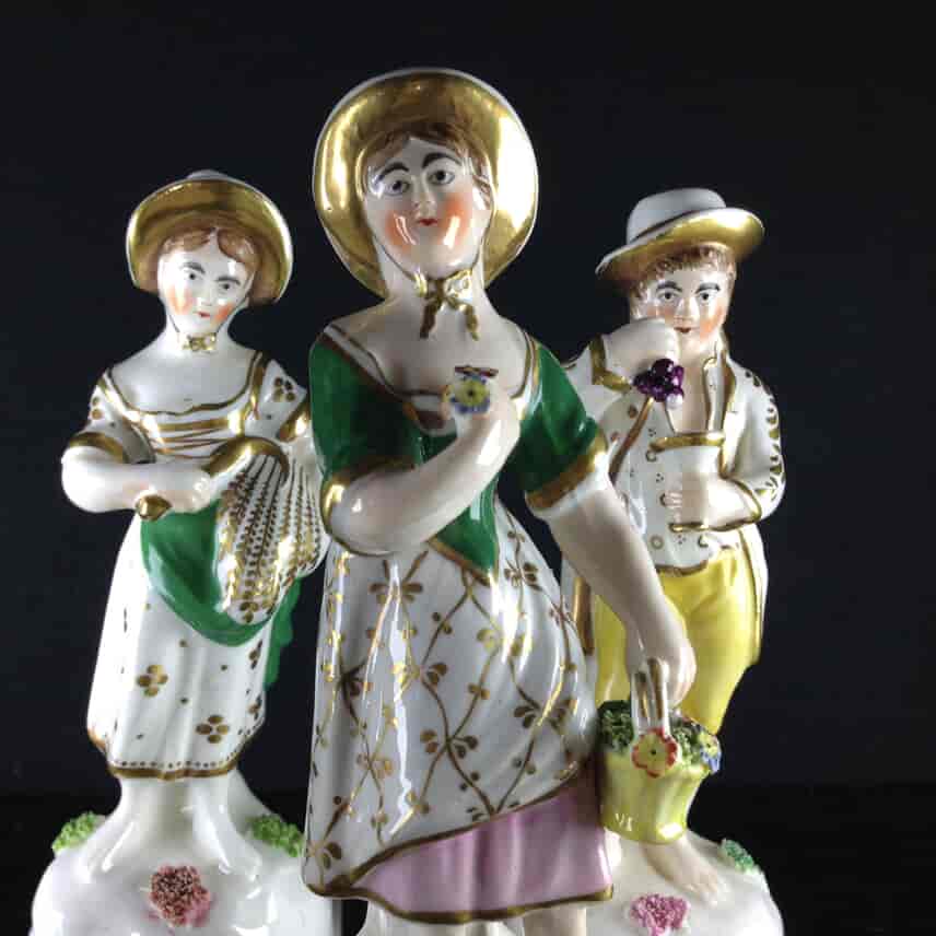 Staffordshire porcelain 4 seasons, possibly Lloyd of Shelton, C. 1835 -3156