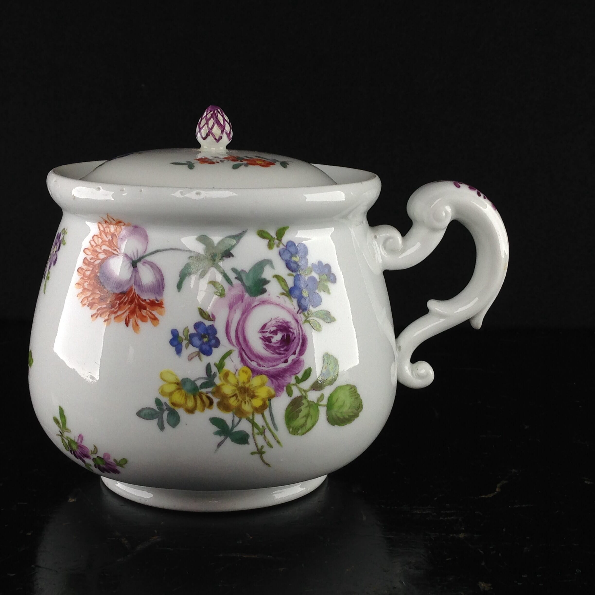 Meissen cream pot , deutscheblumen flowers, c.1765 -0