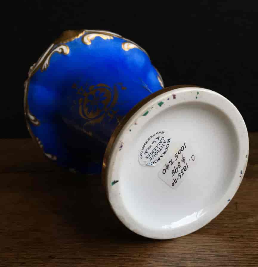 Alcock vase with blue ground C. 1835 -17015