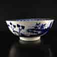 Worcester punch bowl, precipice pattern, c.1765 -0