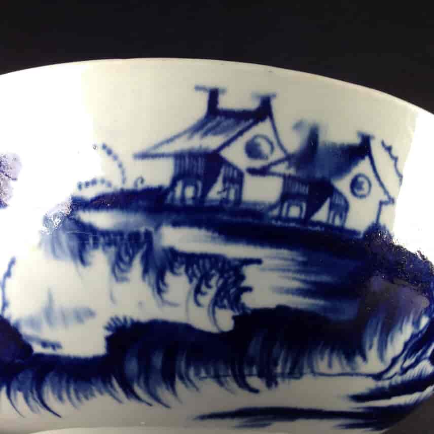 Worcester punch bowl, precipice pattern, c.1765 -3491
