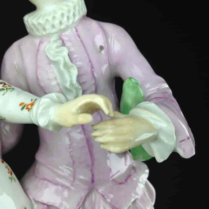 Vienna figure of a Lady & Gent, C. 1765 -3556
