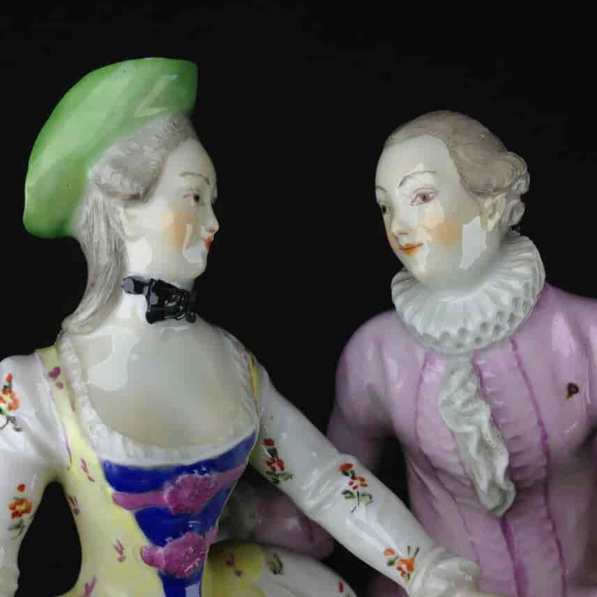 Vienna figure of a Lady & Gent, C. 1765 -3561