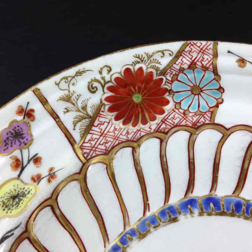 Worcester tureen stand, Brocade pattern, c. 1770 -3790