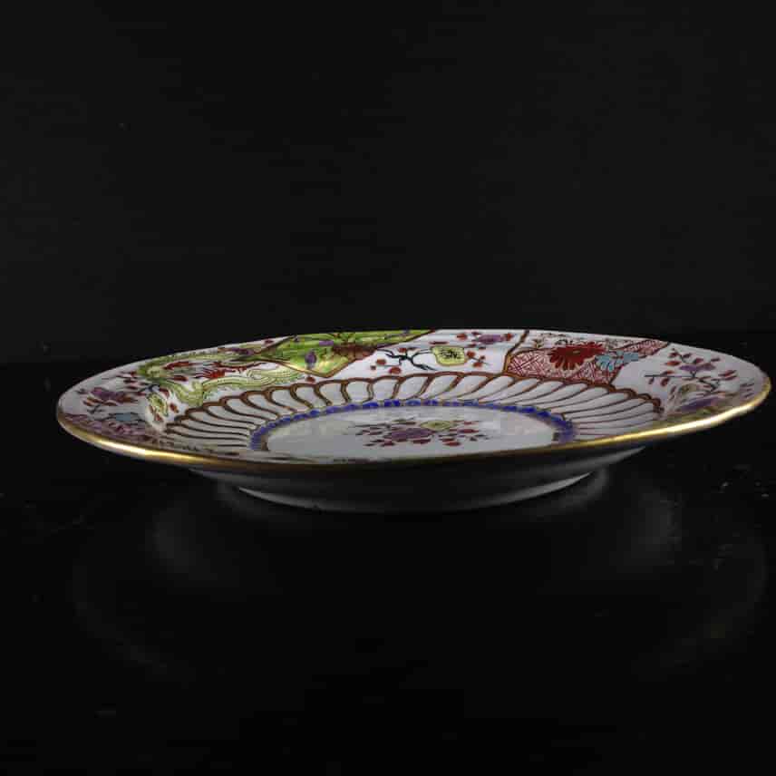Worcester tureen stand, Brocade pattern, c. 1770 -3792