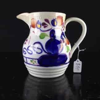 English Gaudy Welsh jug, c.1850. -0