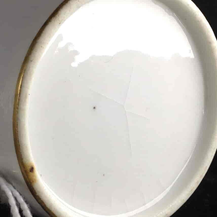 French ornithological cup & saucer, Circa 1810 -3914