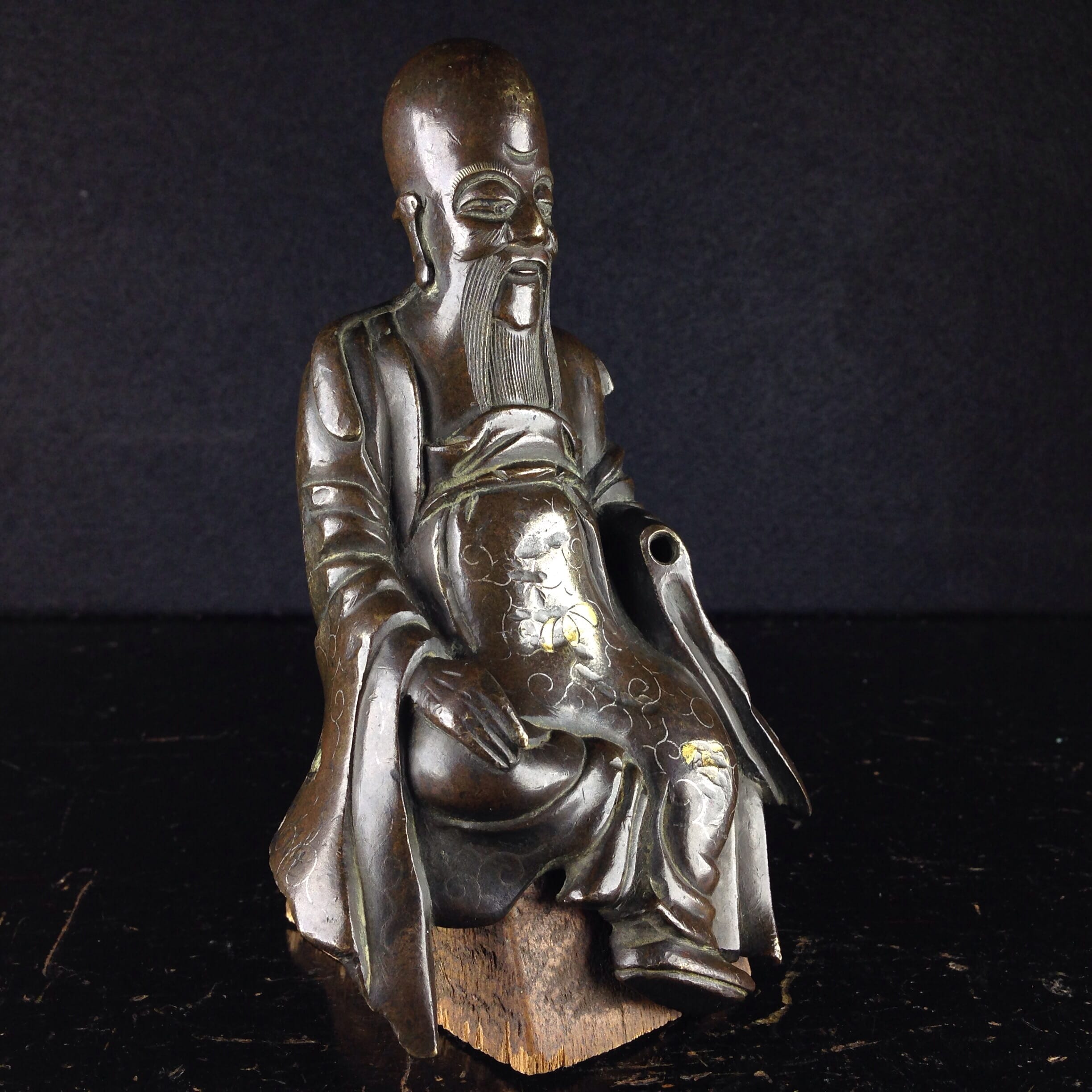 Japanese bronze sage, 18th-19th century-0