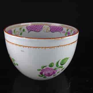 English Pearlware sugarbowl, Chinese Export style, c.1790 -0