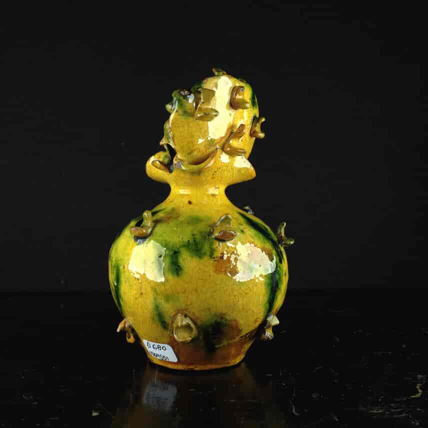 Pottery money box with a peacock, Dynott pottery circa 1850 -4497