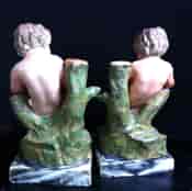 Pair of Staffordshire figures of musical children, Wood & Caldwell, C. 1810 -10934