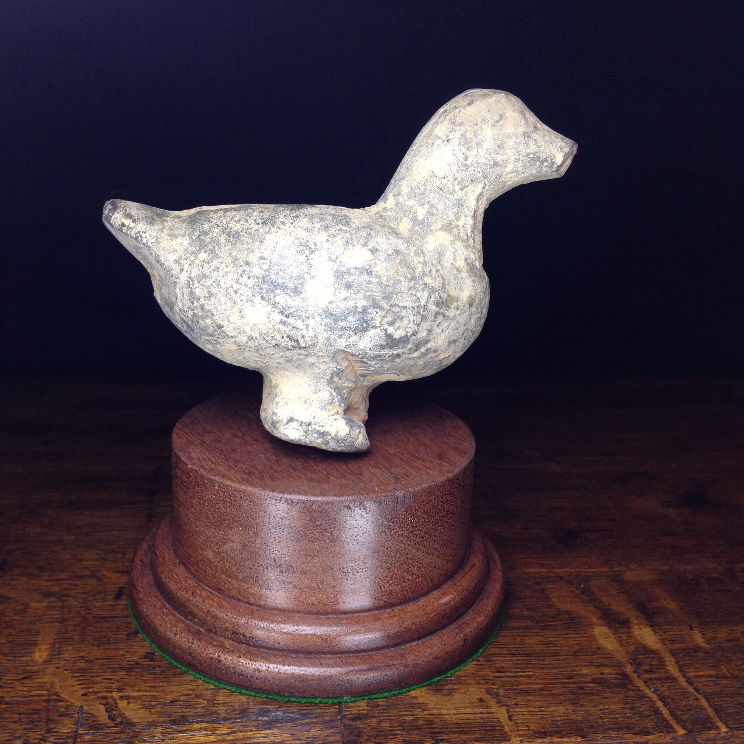 Chinese pottery duck, Han Dynasty, 206BC - 221AD-0