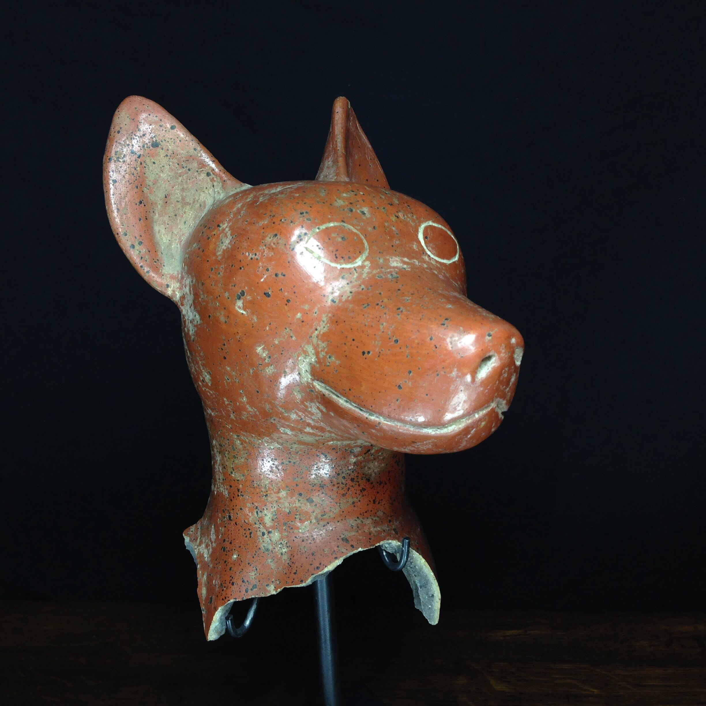 Colima (Mexico) large fragment of a dog vessel, 5th-6th century AD -0