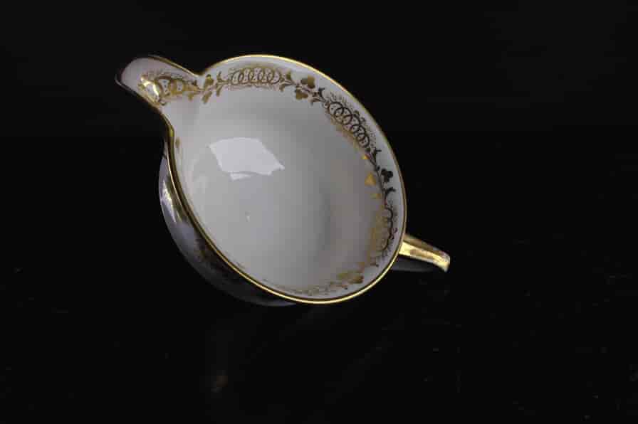 Etruscan shape milk jug, Davenport, rose pattern, c.1815-1358