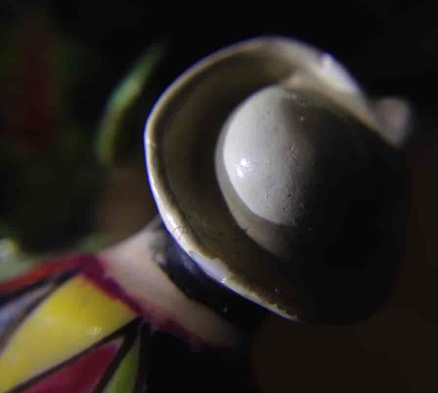 Girl-in-a-swing (St James’s) Harlequin & Columbine scent bottle C. 1755 -8943