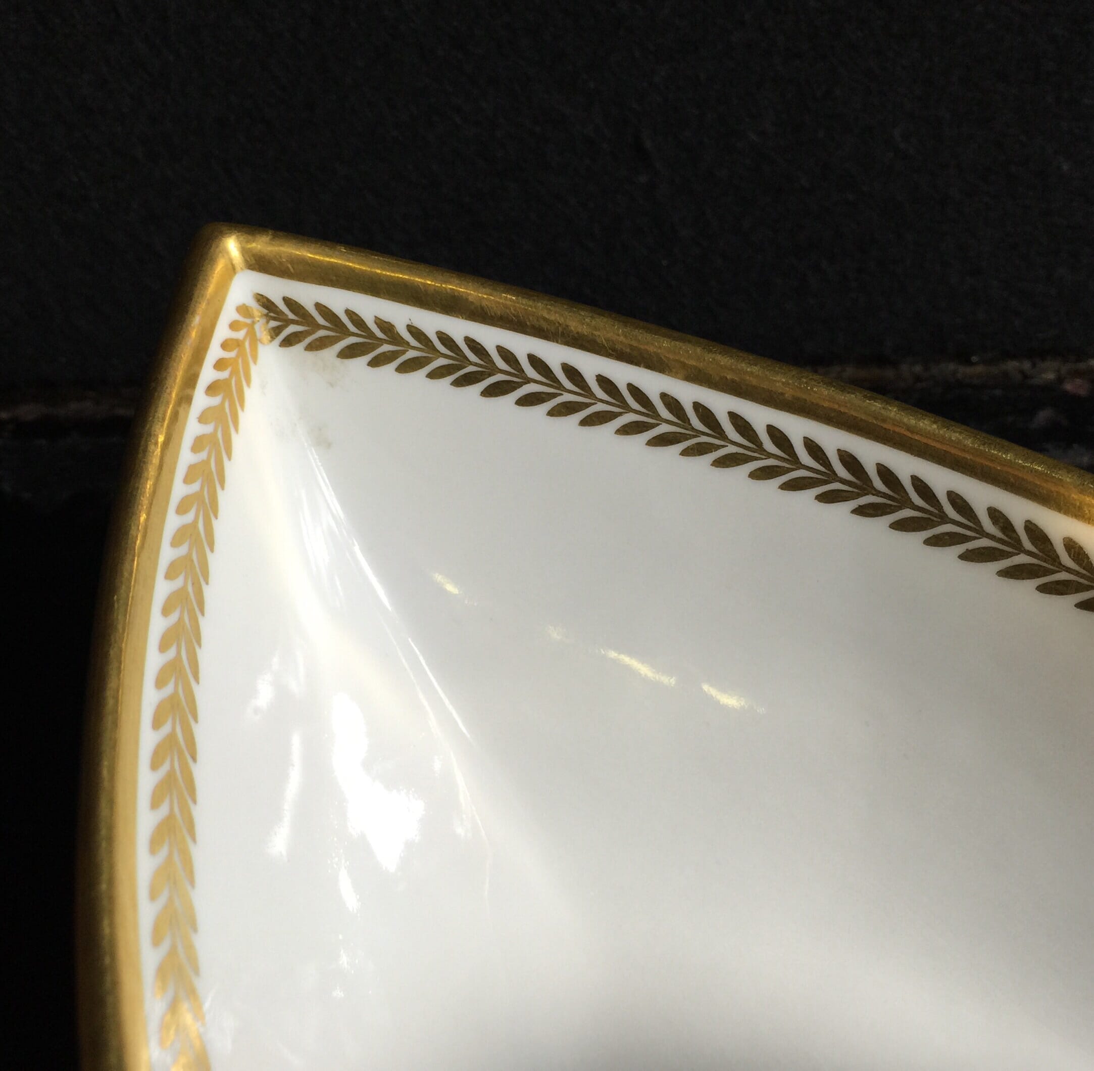Sevres boat-shaped serving dish, dated 1824 -10255
