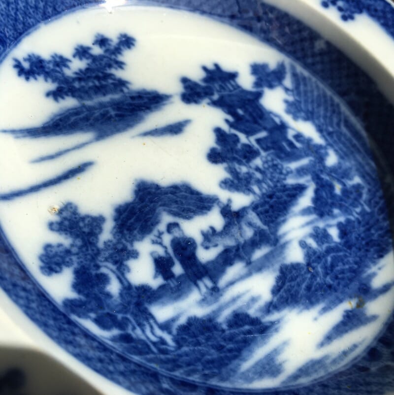 Small Spode Pearlware dish, boy & buffalo pattern, c.1810 -27360
