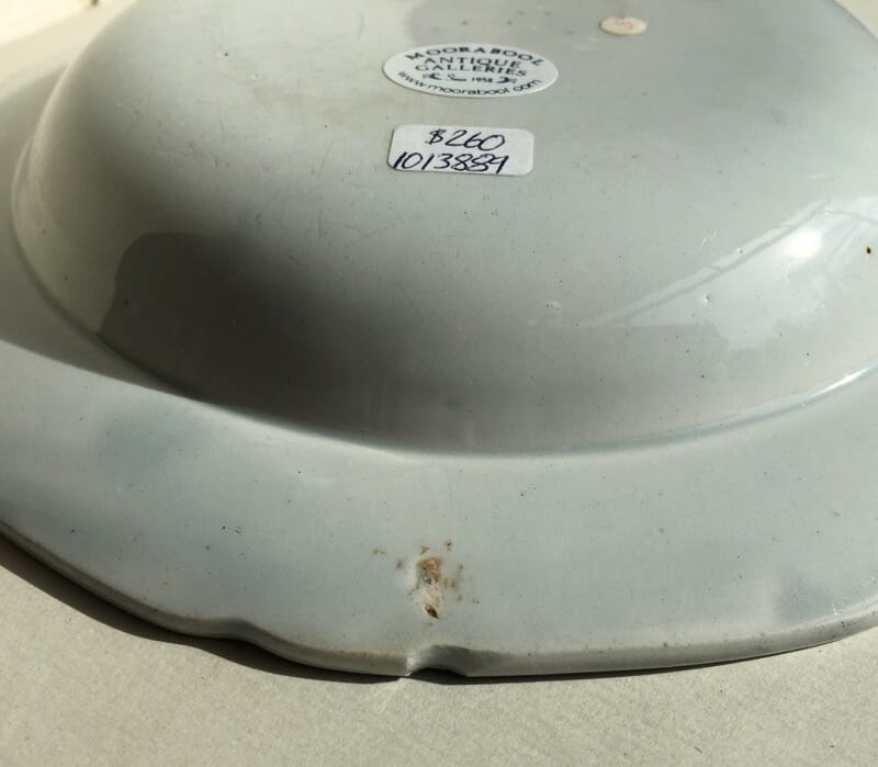 Small Spode Pearlware dish, boy & buffalo pattern, c.1810 -27359