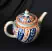 Worcester Queen Charlotte pattern teapot c.1765 -20015
