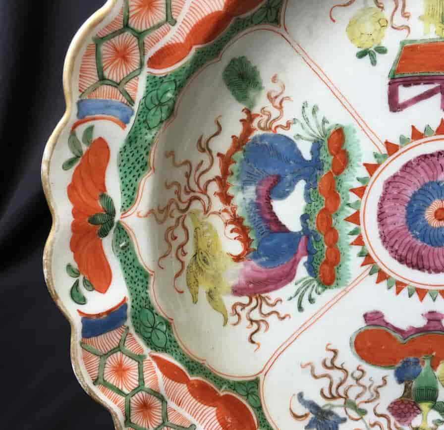 Worcester Dragons in Compartments plate, c.1770 -19958