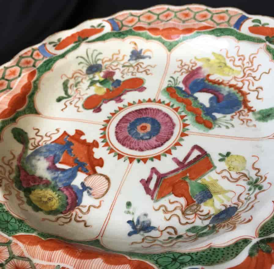 Worcester Dragons in Compartments plate, c.1770 -19957