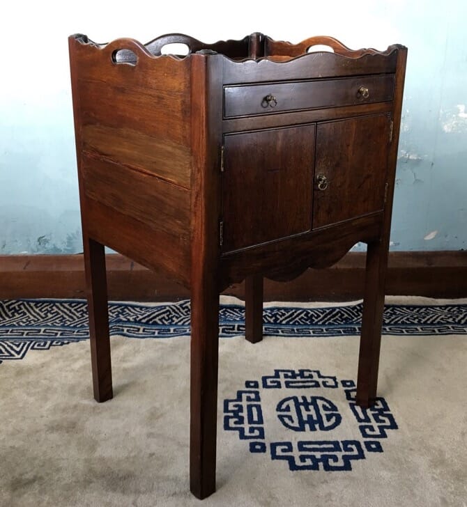 George III mahogany bedside cabinet, C. 1790 -24876