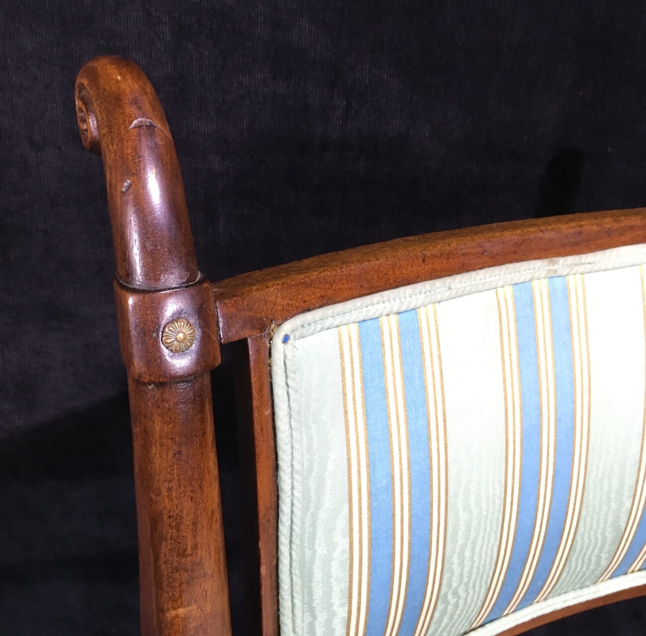 Regency mahogany chair, ormolu mounts, c.1815 -19484