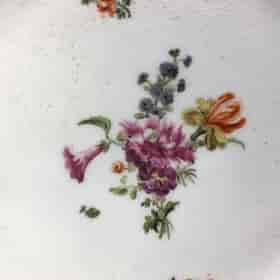 Chelsea plate with panels of birds, circa 1758-27702