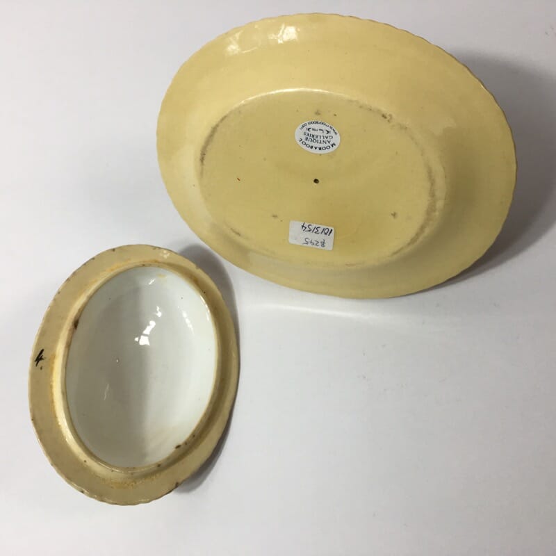 Yellow glaze pottery tureen in the English salt glaze tradition, C. 1860 -23237
