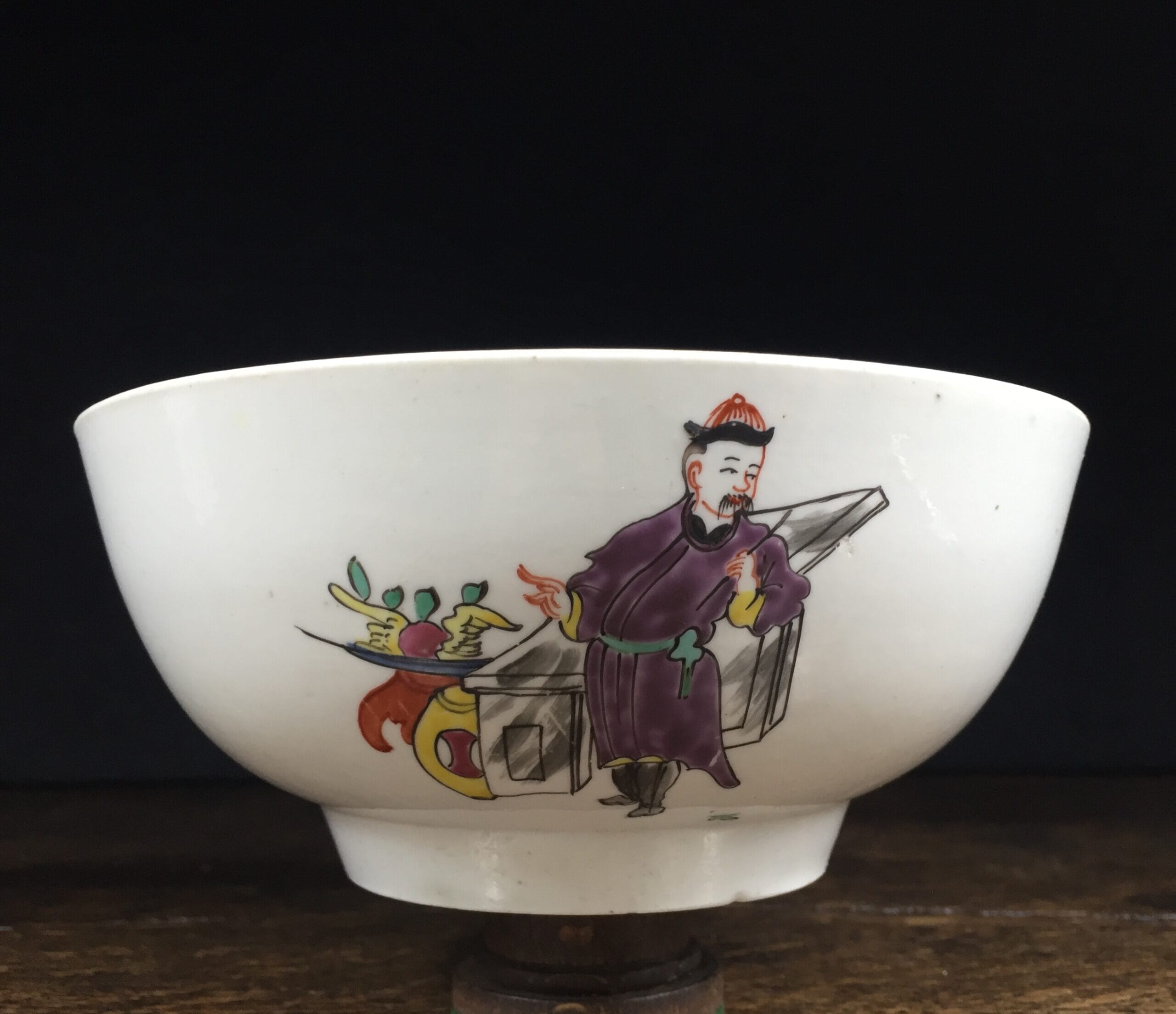Christian's Liverpool slop bowl, Chinese family pattern, 1775 -0