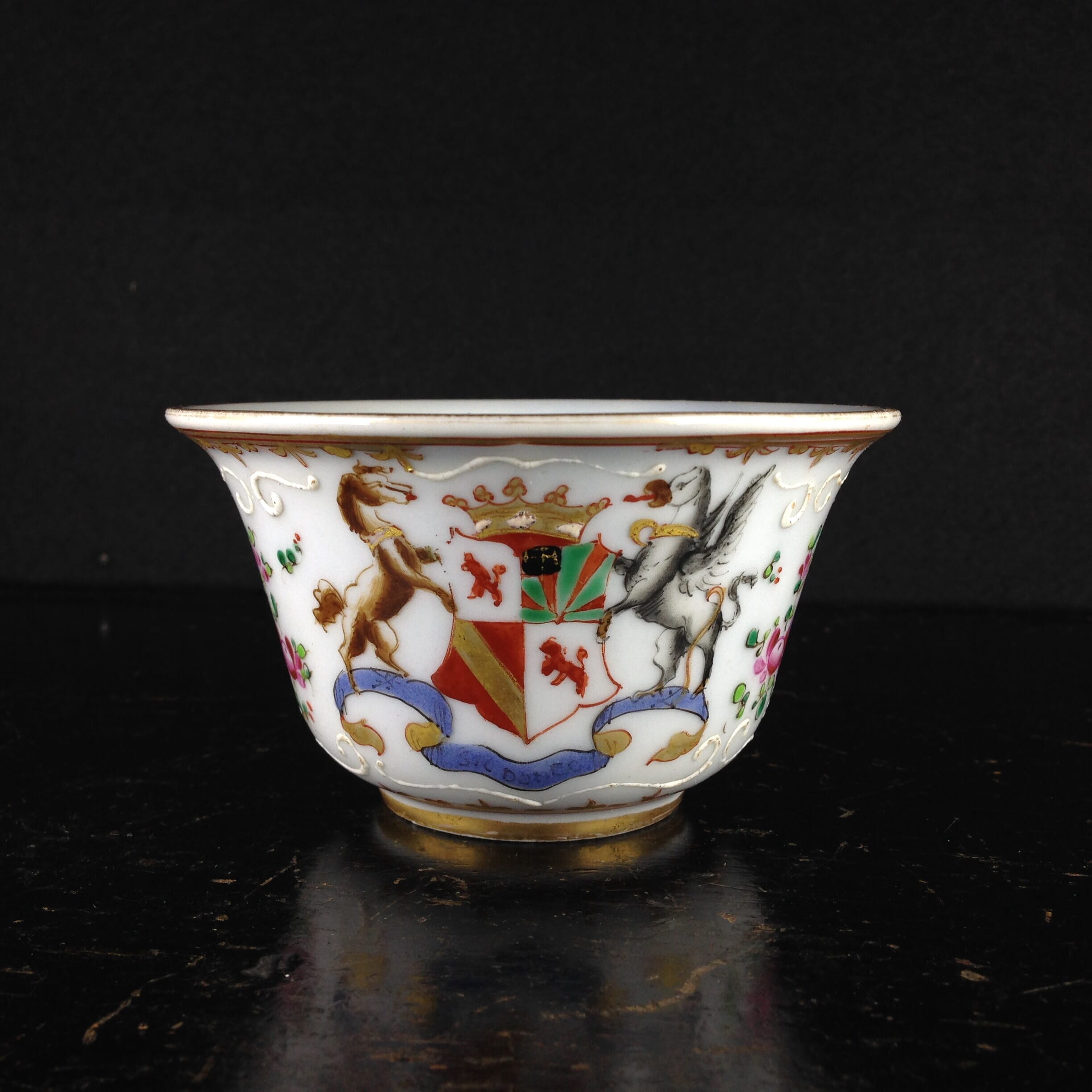 Chinese Export style armorial bowl, Samson of Paris, c.1880-0