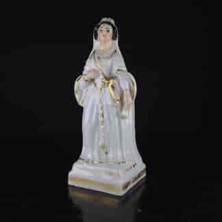Porcelain 'Queen' perfume bottle, French, C. 1870-0