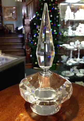 Crystal perfume in deco style, 20th century-0