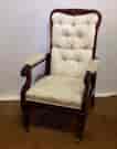 William IV reclining library chair -0