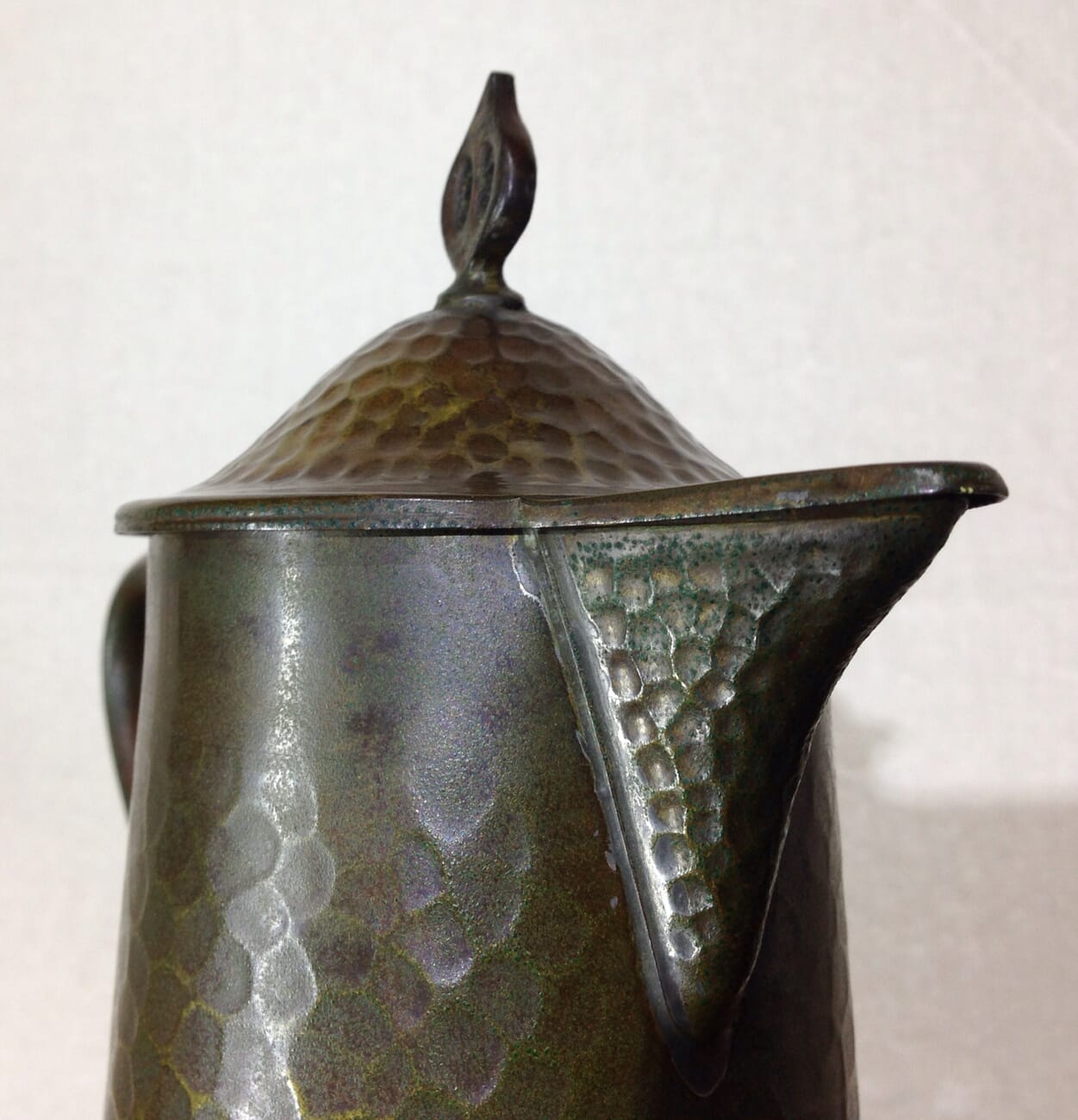 English Arts & Crafts copper jug, Joseph Sankey of Bilston, c. 1910-6650