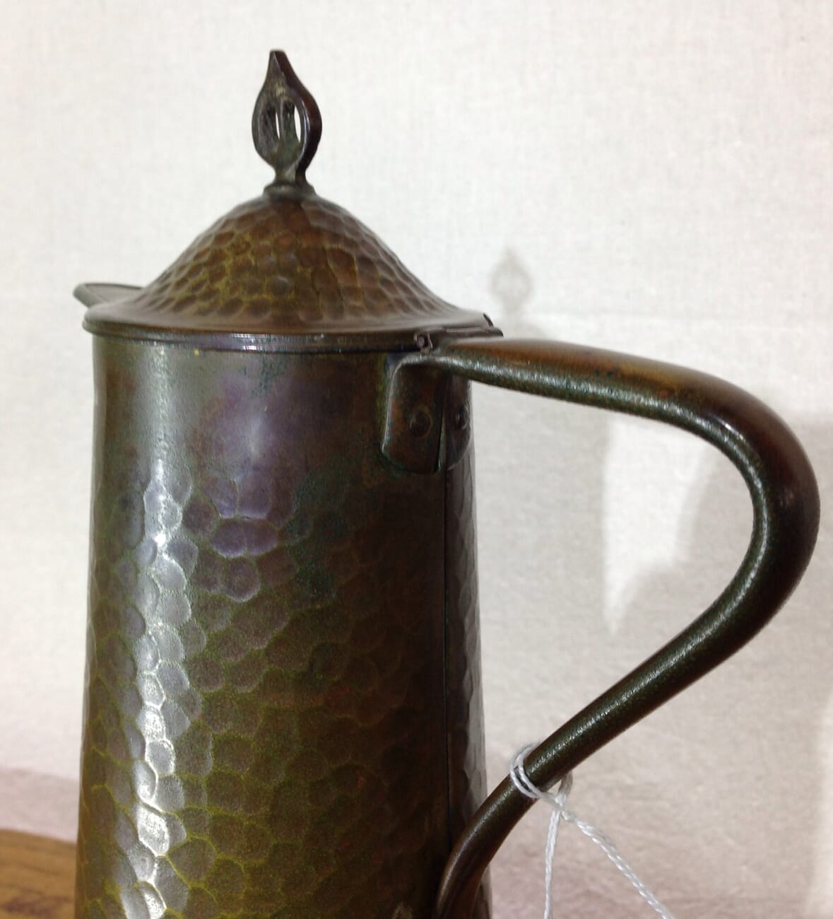 English Arts & Crafts copper jug, Joseph Sankey of Bilston, c. 1910-6651