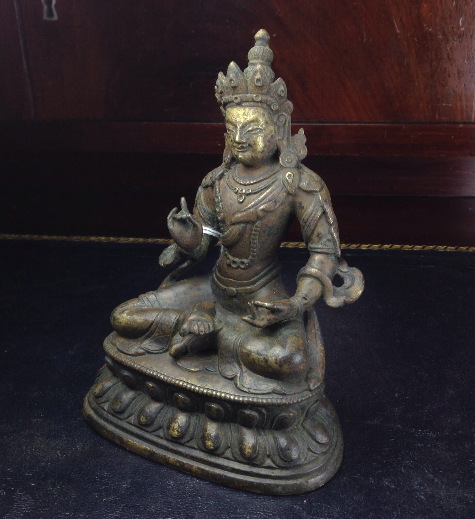 Bronze Vajradhatu Bodhisattva, Sino- Tibet, 18th century-0