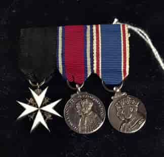 WWII Australian Commonwealth medal set, St John, Jubilee, Coronation, 1935-7 -0