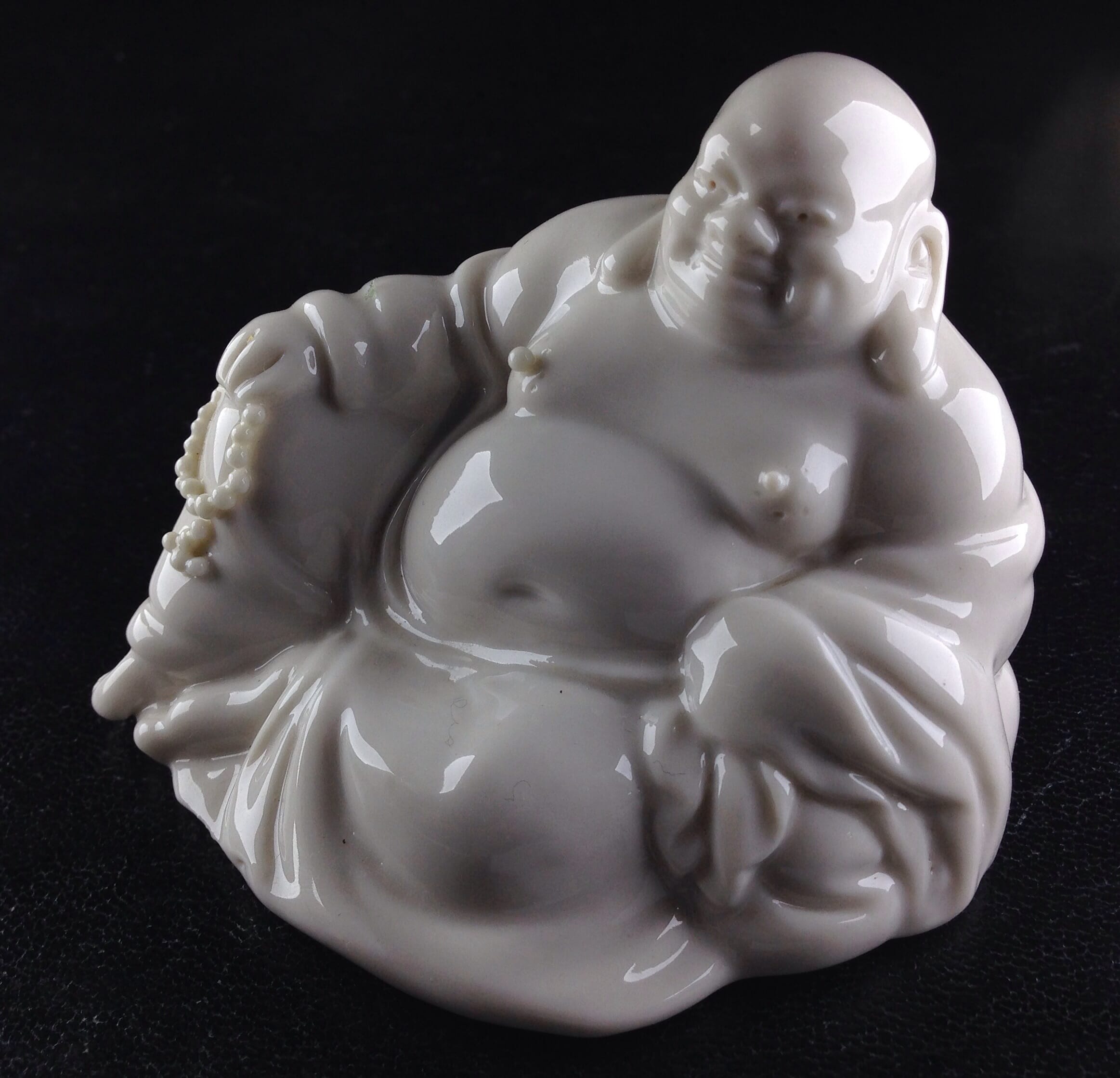 Chinese porcelain seated Buddha, 20th century -0