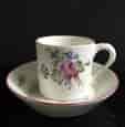 Mennecy cup & saucer, flowers, c. 1765 -0