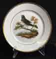 Paris plate with bird, by Lebron-halley, C. 1820 -0
