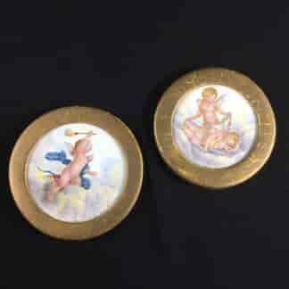 Pair of Sevres style plaques, 18th/19th century -0