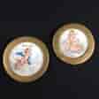 Pair of Sevres style plaques, 18th/19th century -0