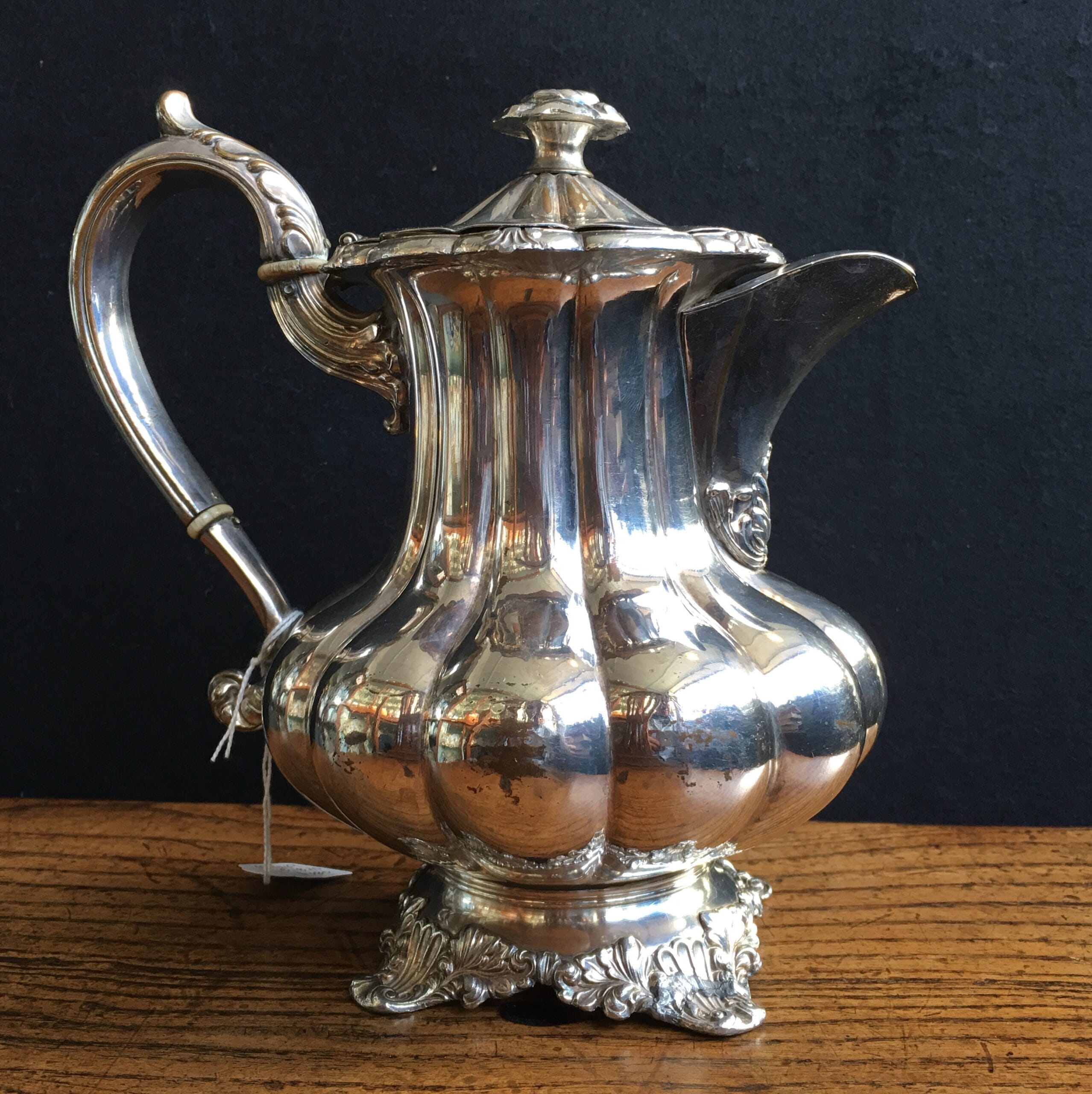 Old Sheffield Plate hot water jug, C. 1820 -0