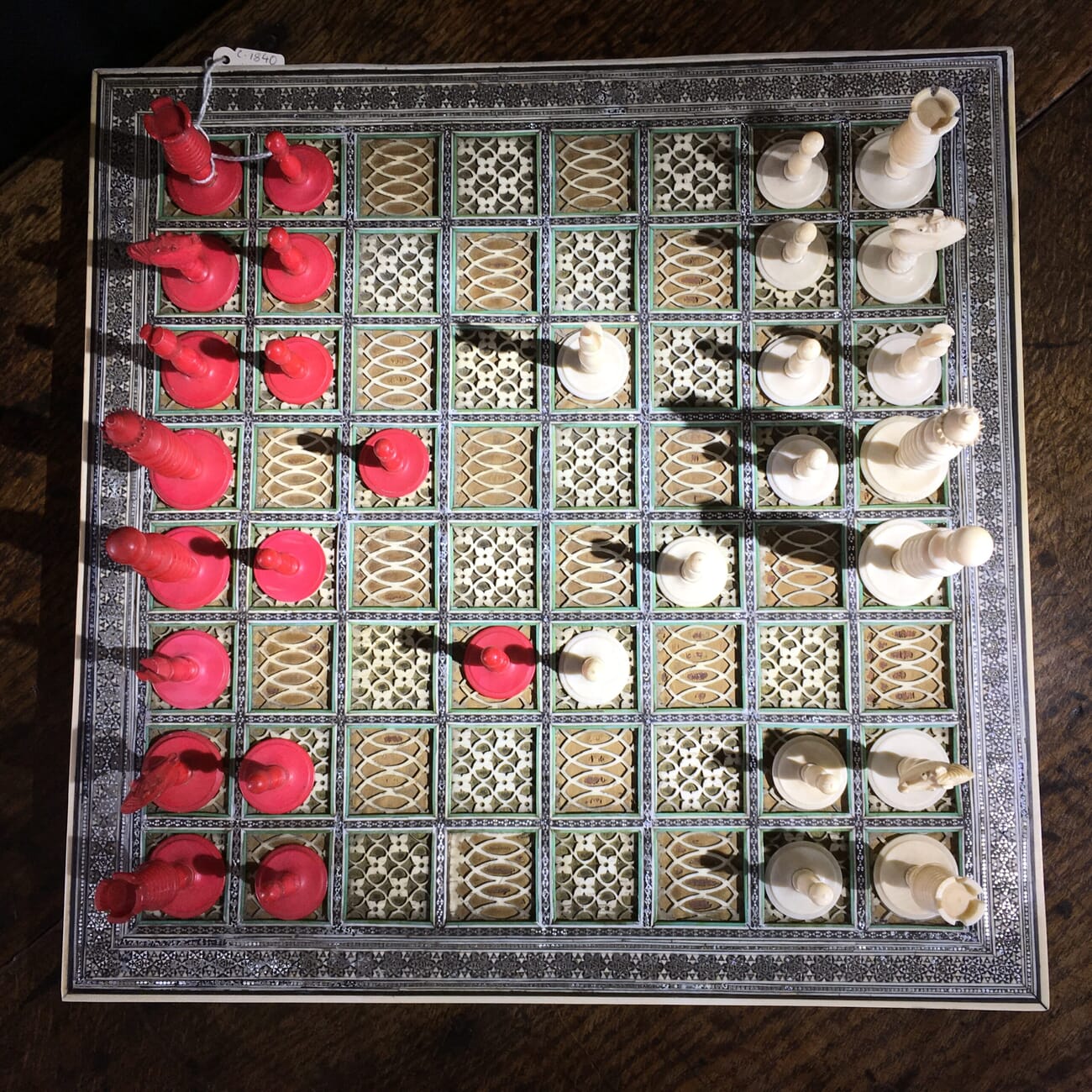 Ivory Chess Set , English, 19th century. -22484