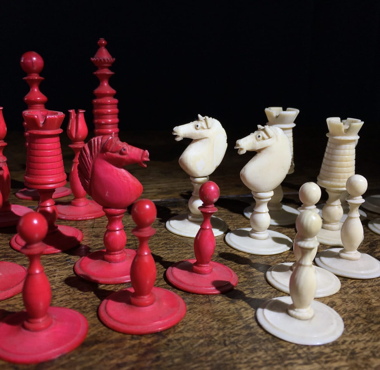 Ivory Chess Set , English, 19th century. -22476