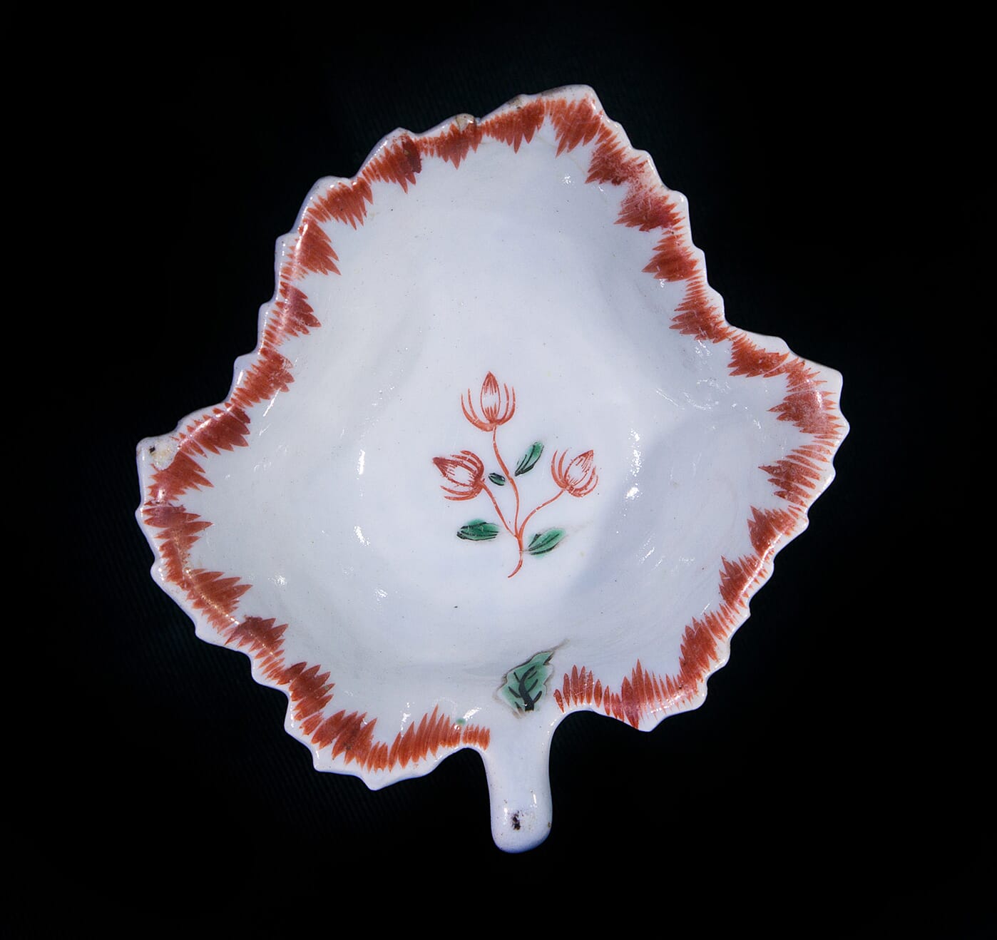 Liverpool Leaf form pickle dish Moorabool Antique Galleries